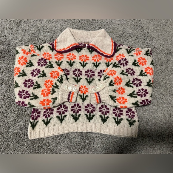 NWT Free People Frills SoftSpun Sweater - Picture 2 of 5